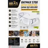 BRATİ HAND TOOLS S700 Şeffaf Koruyucu Çapak Gözlüğü - Koruyucu Gözlük