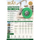 Brati Hand Tools Sapan Polyester Spanzet 2 Ton 2 Metre Su Yeşili Sağlam Yük Kaldırma Taşıma İndirme Halat
