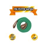 BRATİ HAND TOOLS Spanzet Sapan Polyester Sağlam Yük Kaldırma Su Yeşil Renk 2 Ton 4 Metre Taşıma İndirme Halat