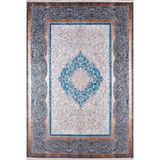 Bratsk Gri Modern Geometrik Etnik Eskitme Desenli Boho Makinada Yıkanabilir Hafif Hav Toz Vermez Leke Tutmaz Kaymaz Taban Dijital Makine Baskı Halı Oturma Odası Salon Yolluk Koridor Mutfak Halısı
