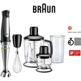Braun 1000 Watt Multiquick 7 El Blender Seti MQ7045X 350ML Doğrayıcı 600ML Beher Çırpıcı Dahil Komple Mutfak Seti - Siyah