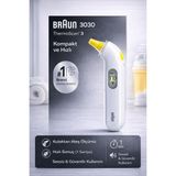 Braun 3030 Kulaktan Ateş Ölçer Dijital Termometre Hızlı Ölçüm 1 Saniye Bebek Çocuk Yetişkin