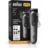 Braun All-In-One Series 5 7-In-1 Erkek Bakım Seti – Sakal Saç Vücut Tıraş Makinesi Kablosuz Su Geçirmez Çok Amaçlı Trimmer