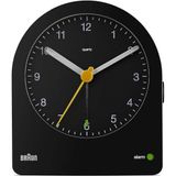 Braun Bc-22-B klasik çalar saat, analog, alarm, erteleme fonksiyonu, arka plan aydınlatması, sessiz saat mekanizması, siyah