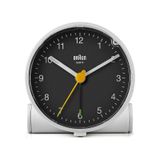 Braun Bc01wb Beyaz-siyah Klasik Analog Alarmlı Masa Saati Brn.bc01wb