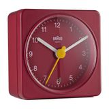 Braun BC02R Kırmızı Klasik Seyahat Analog Alarmlı Masa Saati