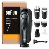 Braun Beard Trimmer Series 7, Erkek Elektrikli Sakal Kesme Makinesi, 8 Aksesuarlı, Ultra Keskin Problade Bıçak, 100 Dakika Pil Ömrü, Kablosuz Sakal Tıraş Makinesi, 40 Boy, Su Geçirmez, BT7441, Siyah