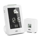 Braun BNC013WH-RC Beyaz Hava İstasyonlu Masa Saati
