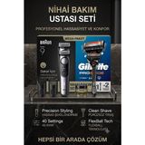 Braun BT9520 Suya Dayanıklı Series 9 Traş Makinesi + Gillette Fusion Proglide Profesyonel Erkek Bakım Seti