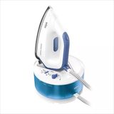 Braun Carestyle Compact Is 2143 Bl Buharlı Ütü İstasyonu - Freeglide 3D Tabanlı Buharlı Ütü, Dikey Buhar, 2400 Watt, Pompa Basıncı 6 Bar, Şok Buhar 400 G/Dak, Büyük 1,5 L Su Deposu, Mavi