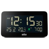 Braun Dijital Çalar Saat, Tarih, Ay ve Sıcaklık Göstergesi, Negatif LCD Ekran, Hızlı Ayarı, Artışlı Bip Alarmı, Siyah, BC10B Modeli (1'li Paket)'