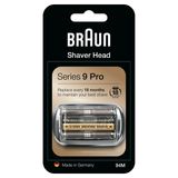 Braun elektrikli tıraş makinesi yedek tıraş parçası 94M, gümüş, 9 Pro ve Series 9 tıraş makineleri ile uyumlu