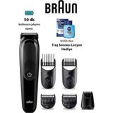 Braun Erkek Bakım Seti – 6’sı 1 Arada Saç, Sakal ve Vücut Şekillendirme Kiti+Losyon - Siyah