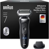 Braun Erkek Elektrikli Tıraş Makinesi Serisi 7, 72-N1200SI, Siyah - Kablosuz Elektrikli Tıraş Makinesi, 60 Dk. Pil, Su Geçirmez, Almanya'da Üretilmiştir, 1 Aparat Dahildir