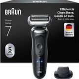 Braun Erkek Elektrikli Tıraş Makinesi Serisi 7, 72-N1200SI, Siyah - Kablosuz Elektrikli Tıraş Makinesi, 60 Dk. Pil, Su Geçirmez, Almanya'da Üretilmiştir, 1 Aparat Dahildir