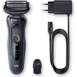 Braun Günlük Sakal Kesimi Sıfır Tıraş Su Geçirmez Islak Kuru Kullanıma Uygun Hassas Kesim Yapan Şarjlı 2 Parça Tıraş Makinesi Series 7 - Gümüş