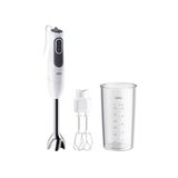 Braun Household MultiQuick, MQ3105B, el mikseri, 11 hız, Splash Control teknolojisi, bulaşık makinesinde yıkanabilir parçalar, BPA içermeyen plastik kap, 600 ml, yeni çift çırpma teli, beyaz