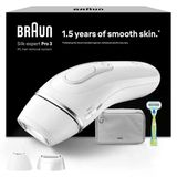 Braun Ipl Epilasyon Cihazları Silk Expert Pro 3 - Evde Kalıcı Ve Ağrısız Epilasyon - Dahil. Saklama Çantası, Gillette Venus Tıraş Makinesi Ve 3 Aparat - Pl3222, Beyaz/Gümüş