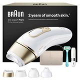 Braun Ipl Epilasyon Cihazları Silk Expert Pro 5, Pl5442, Beyaz/Altın - Ev İçin Alternatif Lazer Epilasyon, Kalıcı Epilasyon, Kutu, Mini Tıraş Makinesi, Venus Tıraş Makinesi Ve 4 Aparat Dahil
