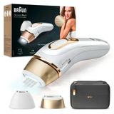 Braun Ipl Silk Expert Pro 5 Kadın/Erkek Epilasyon Cihazı, 2 Aparat, Görünür Epilasyon, Almanya'da Tasarlandı, Lazer Epilasyona Alternatif, Pl5140, Beyaz/Altın