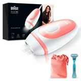 Braun Ipl Silk Expert Pro Kadınlar İçin Mini Tüy Alma Cihazı, Görünür Epilasyon, Seyahat Çantalı, Lazer Epilasyona Alternatif, Pl1014, Beyaz/Pembe