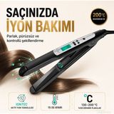 Braun Kabarma Karşıtı Iyonik Saç Düzleştirici, Pürüzsüz Seramik Plakalar, Hızlı Isı Desteği, Soğuk Uç ve Kolay Bukle Şekillendirme - Siyah - Renk
