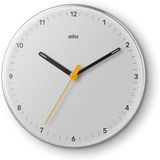 Braun Klasik Analog Duvar Saati Sessiz Kuvars Mekanizması, Iyi Okunabilir, 23 Cm Çap Beyaz, Model Bc