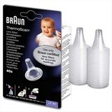 Braun LF40 Ateş Ölçer Yedek Filtre 40 Adet Beyaz Renkli Kulak Filtresi - Siyah - Beyaz