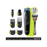 Braun MGK 5245 Erkek Bakım Kiti 7in1 Şekillendirici, Gillette Fusion 5 ProGlide ile Uyumlu, Siyah