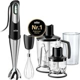 Braun Multiquick Mq 745 Aperitive El Blenderi - Smartspeed teknolojili, El Blenderi, Doğrayıcı ve Stand Mikseri, 750 W, 4 Parçalı Aksesuar Seti Dahil, Siyah/paslanmaz Çelik