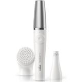 Braun Oral-B Braun Facespa Pro 910 Yüz Epilatörü Beyaz/Gümüş - Evde Salon Güzelliği Için 2'Si 1 Arada Yüz