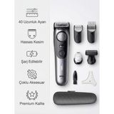 Braun Profesyonel Saç ve Sakal Şekillendirme Islak Kuru Kullanımlı Çelik Bıçaklı Parça Premium Erkek Tıraş Makinesi Series 9 - Siyah