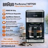 Braun Puraroma 7 Filtre Kahve Makinesi + Dijital Mutfak Tartısı Hediye