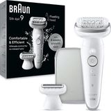 Braun Se 9041 Gümüş Silk-Épil 9 Islak Kuru Kalıcı Pürüzsüz Cilt Epilasyon Cihazı