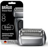Braun Seri 8 83M Elektrikli Tıraş Makinesi Başlığı Yedek Kaset, Gümüş - Renkli