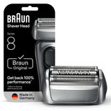 Braun Seri 8 83M Elektrikli Tıraş Makinesi Başlığı Yedek Kaset, Gümüş