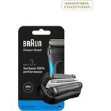 Braun Series 3+ Elektrikli Tıraş Makinesi Yedek Başlığı 32B - Siyah - Standart