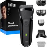 Braun Series 3 Kuru Tıraş Makinesi ve Sakal Şekillendirici Renkli 300BT 3 Başlık ile Kullanım