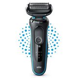 Braun Series 5 51-B1000m, Elektrikli Tıraş Makinesi, Easyclean Tıraş Makinesi Erkek, Islak Ve Kuru - Mavi
