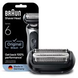 Braun Series 6 Elektrikli Tıraş Makinesi Yedek Başlığı, Hassas Cilt Korumasına Sahip, Tıraş Başlığınızı Kolayca Takın, Yeni Nesil Tıraş Makineleri Serisi 6, 64B, Siyah İle Uyumlu