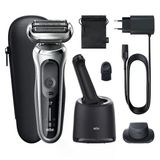 Braun Series 7 71-S7200CC Elektrikli Islak ve Kuru Tıraş Makinesi, Smartcare Merkezi Sistemli ve Hassas Düzeltici, Pil, Kablosuz, Folyolu, Gümüş