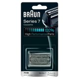 Braun Series 7 Tıraş Başlığı, Erkek Tıraş Makineleri İçin Elektrikli Tıraş Makinesi Yedek Tıraş Parçası, Almanya'da Üretilmiştir, 70B, Siyah, 1'Li Paket