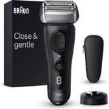 Braun Series 8 Erkek Elektrikli Tıraş Makinesi, 4+1 Tıraş Başlığıyla, Elektrikli Tıraş Makinesi, Hassas Uzun Saç Kesme Makinesi, Şarj Istasyonu, 60 Dakika Çalışma Süresi, 8510S, Siyah