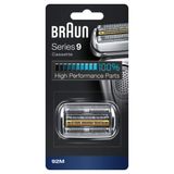 Braun Series 9 92M elektrikli tıraş makinesi, tıraş başlığı, gümüş