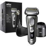 Braun Series 9 Pro Premium Erkek Tıraş Makinesi,stiftung Warentest, 4+1 Tıraş Başlığı, Elektrikli Tıraş Makinesi ve Düzeltici, Temizleme Istasyonu, 60 Dakika Çalışma Süresi, 9465CC, Asil Metal
