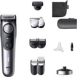 Braun Series 9 Sakal Düzeltici, +12 Berber Aleti, Power Boost Modu ve Güvenilir Problade Bıçak, 180 Dakika, Gölge Efekti, Precisionwheel Ayar Düğmesi ve Kilidi, BT9560, Krom