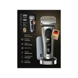 Braun Sıfır Tıraş Mükemmel Titanyum Gövde Su Geçirmez Islak Kuru Kullanımlı Akıllı Sensörlü 3 Parça Premium Erkek Tıraş Makinesi Series 9 Pro