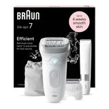 Braun Silk-Epil 7 7-441 Epilatör Islak Kuru Kullanım Kablosuz Şarjlı Yıkanabilir Başlık