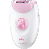 Braun Silk-épil 3 3370 Beyaz/Pembe Kablolu Epilatör 20 Cımbızlı Yıkanabilir Başlık ile Etkili Epilasyon