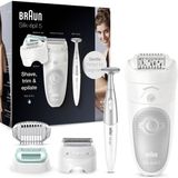 Braun Silk-Épil 5 Epilasyon / Epilasyon Için Kadın Epilatörü, Bikini Düzeltici (Saç Düzeltici Mahrem Bölge), Giriş Seviyesi Aparatı, Döner Başlık, 5-825, Beyaz/gri Dahil